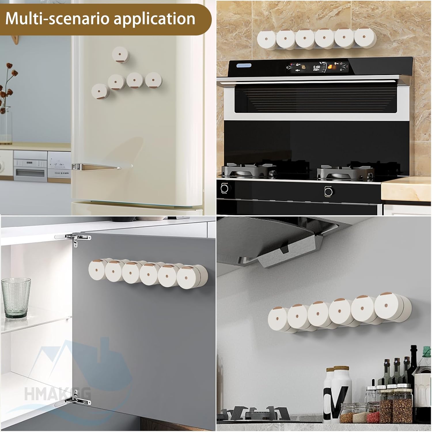 Набір магнітних баночок для спецій ∙ Настінний органайзер для солі та перцю для цукру - мініатюра 6