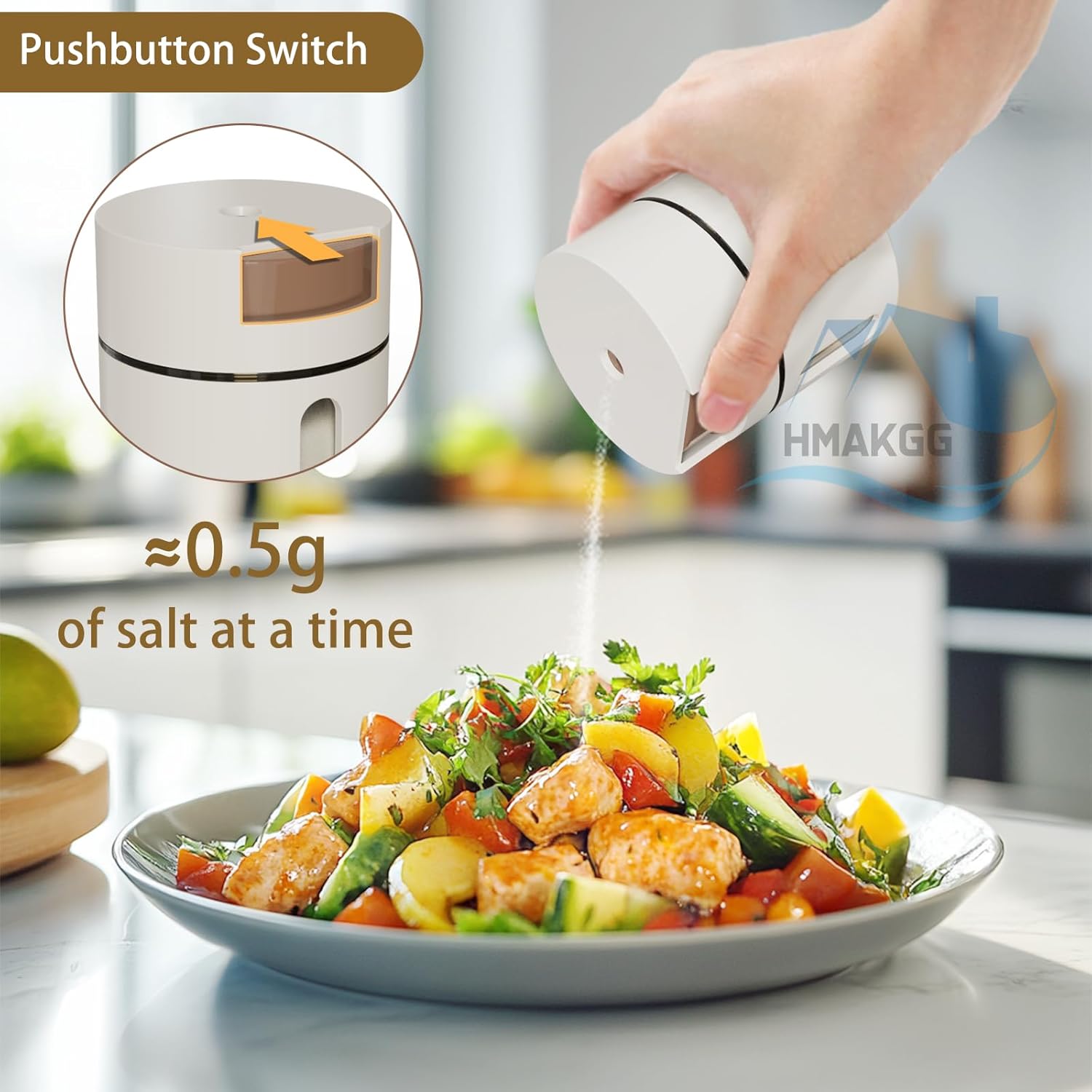 Набір магнітних баночок для спецій ∙ Настінний органайзер для солі та перцю для цукру - мініатюра 7