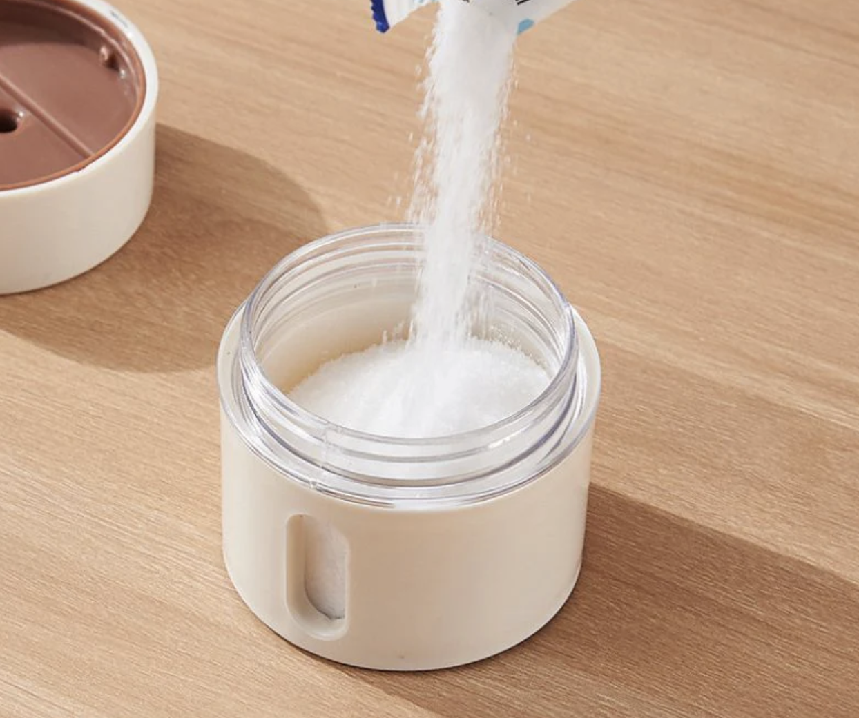 Набір магнітних баночок для спецій ∙ Настінний органайзер для солі та перцю для цукру - мініатюра 11