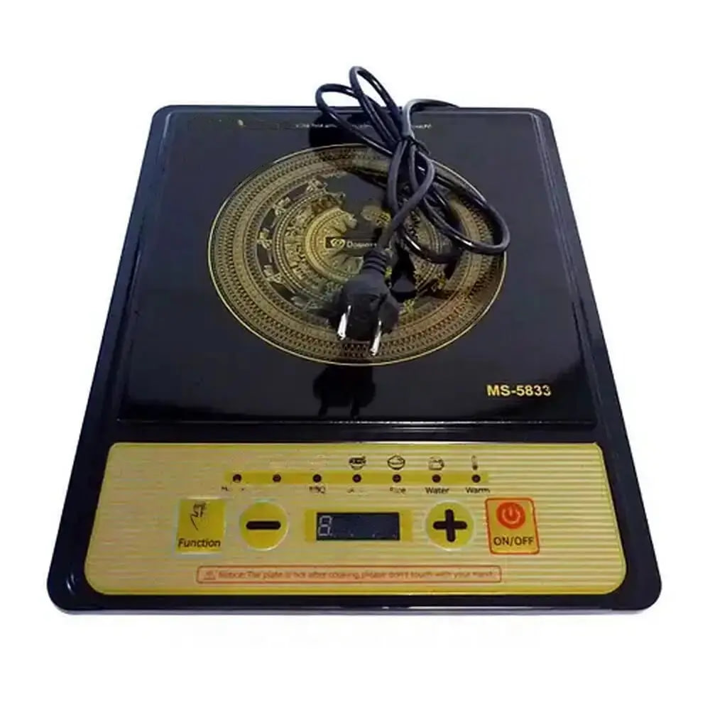 Індукційна плита MS-5833 1 конфорочна 2000 Вт ∙ Електрична настільна плита MS-5833 з сенсорним керуванням