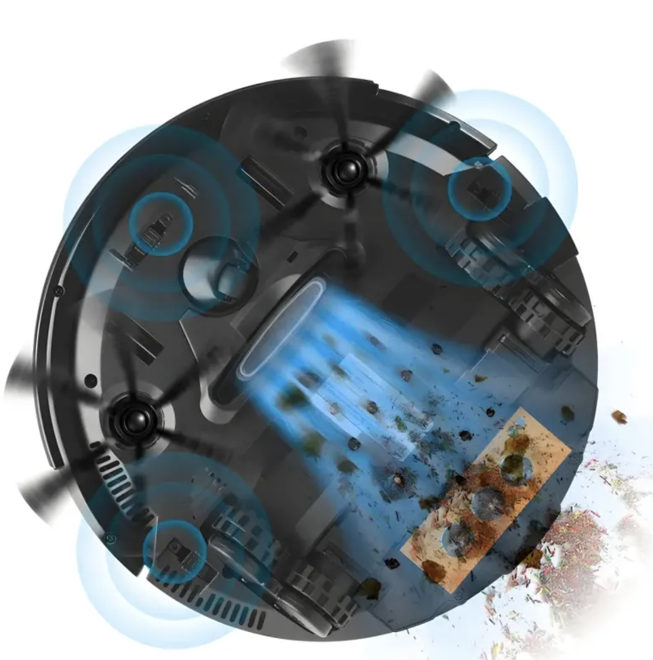 Розумний робот-прибиральник Vacuum 8088 для дому SWEEPING ROBOT ∙ Робот-пилосос Vacuum 8088 Cleaner 3 в 1 - мініатюра 8