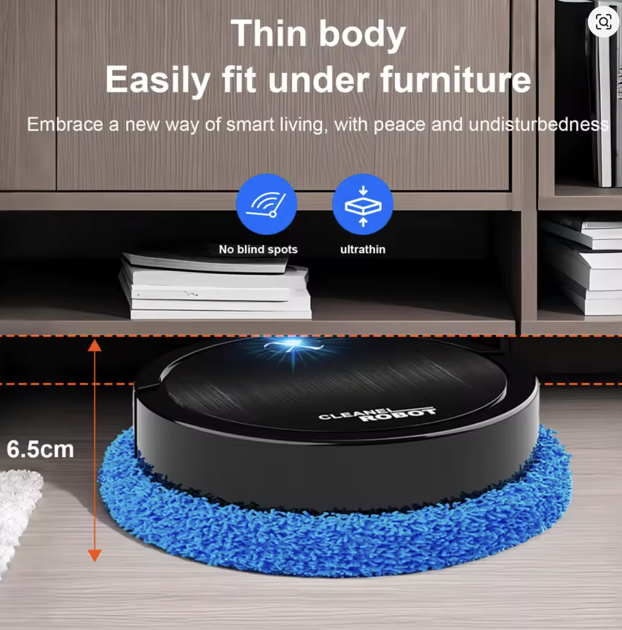 Пилосос-робот LY-540 для вологого та сухого прибирання ∙ Розумний робот-пилосос Vacuum cleaner LY-540 - мініатюра 10