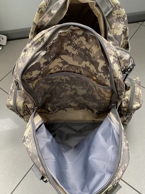 Багатофункціональний армійський рюкзак B08 Pixel 55L із системою MOLLE ∙ Тактичний рюкзак із підсумками B08 Pixel 55L - мініатюра 3