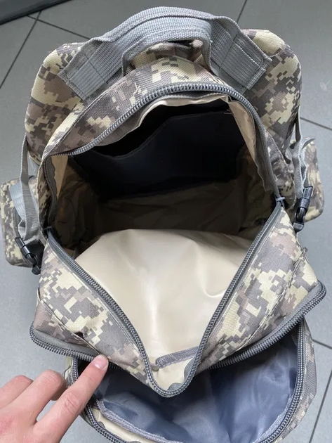 Багатофункціональний армійський рюкзак B08 Pixel 55L із системою MOLLE ∙ Тактичний рюкзак із підсумками B08 Pixel 55L - мініатюра 4