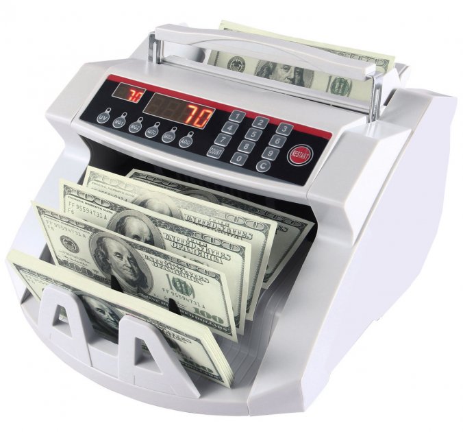 Рахункова машинка для грошей + Детектор валют Bill Counter 2108 UV - мініатюра 2