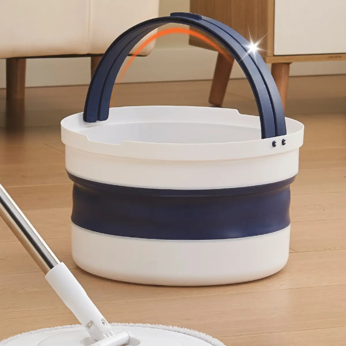 Швабра-Сфера Mop Bucket 1472 з інноваційною системою віджиму без рук ∙ Швабра з Ведром КРУГЛА Mop Bucket 1472 - мініатюра 4