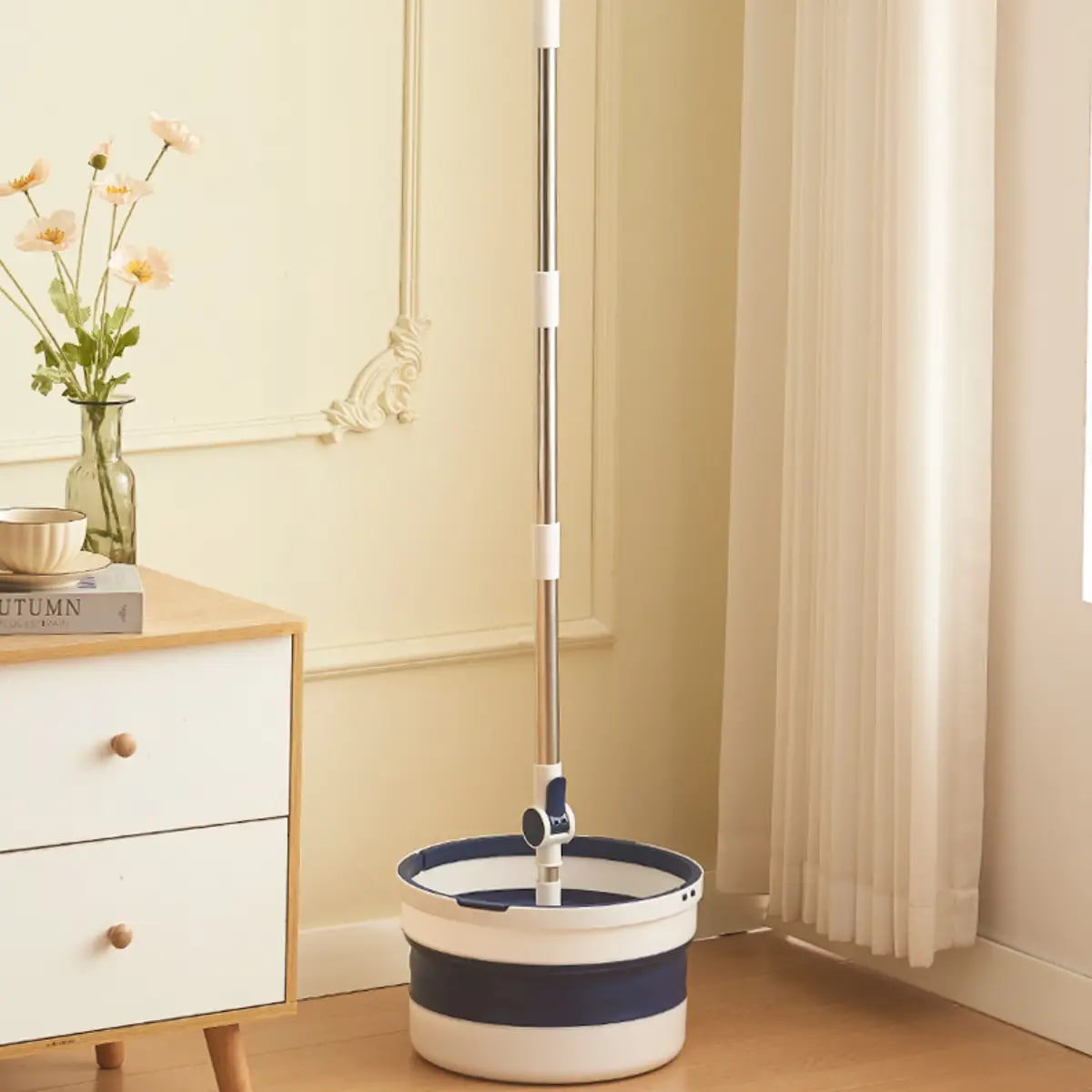 Швабра-Сфера Mop Bucket 1472 з інноваційною системою віджиму без рук ∙ Швабра з Ведром КРУГЛА Mop Bucket 1472 - мініатюра 5