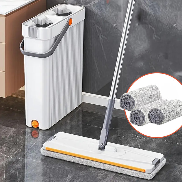 Комплект Mop Bucket 1065 для прибирання з автоматичним віджимом ∙ Швабра с Ведром Mop Bucket 1065 - мініатюра 8
