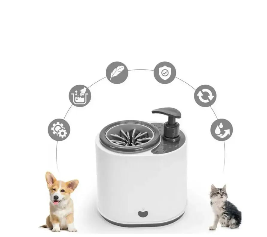 Автоматична лапомийка для домашніх тварин Pet Foot Washing Cup LY-149 ∙ Пристрій для очищення лапок котів і собак LY-149