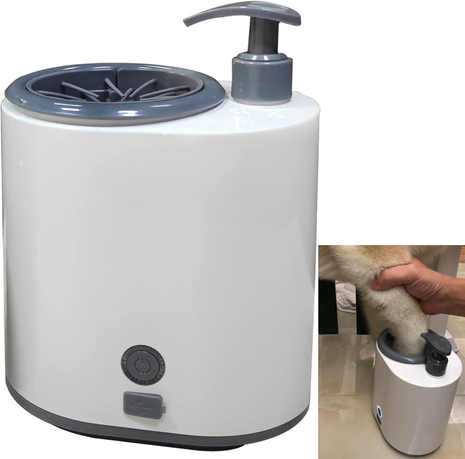 Автоматична лапомийка для домашніх тварин Pet Foot Washing Cup LY-149 ∙ Пристрій для очищення лапок котів і собак LY-149 - мініатюра 4