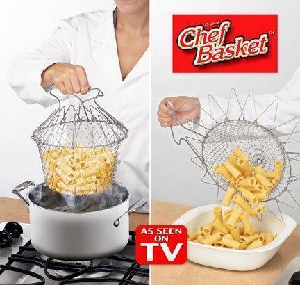 Складна решітка - кошик для смаження у фритюрі CHEF BASKET - мініатюра 3