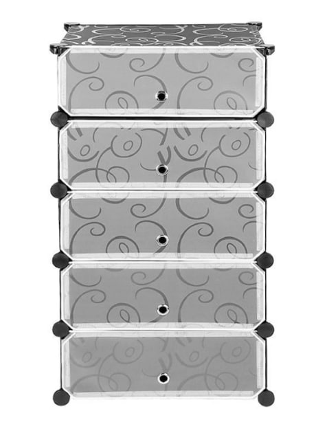 Збірна пластикова шафа-органайзер для дому та квартири 37×37×90 см ∙ Пластикова шафа для взуття 37×37×90 см