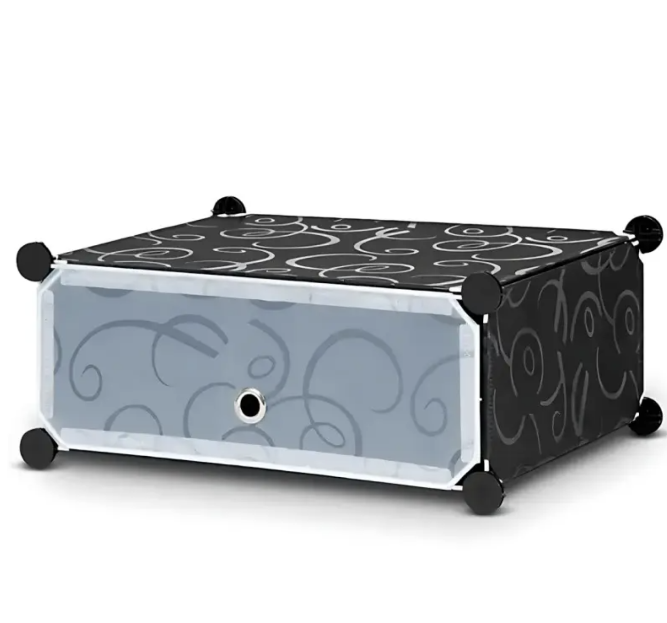 Збірна пластикова шафа-органайзер для дому та квартири 37×37×90 см ∙ Пластикова шафа для взуття 37×37×90 см - мініатюра 3