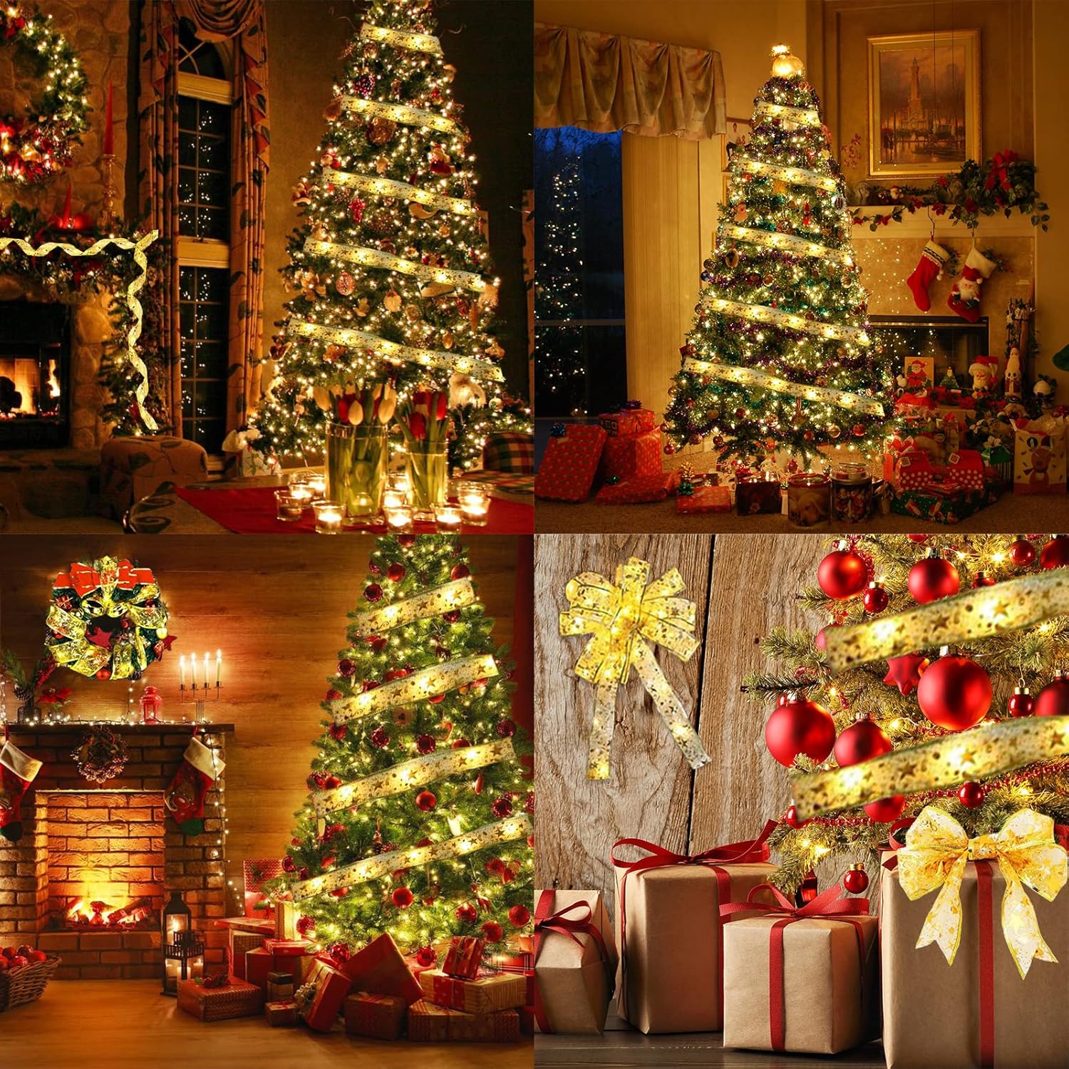 Гірлянда світлодіодна стрічка на ялинку 10 м на батарейках Тепле біле світло ∙ Світлодіодна LED гірлянда 10 м - мініатюра 13