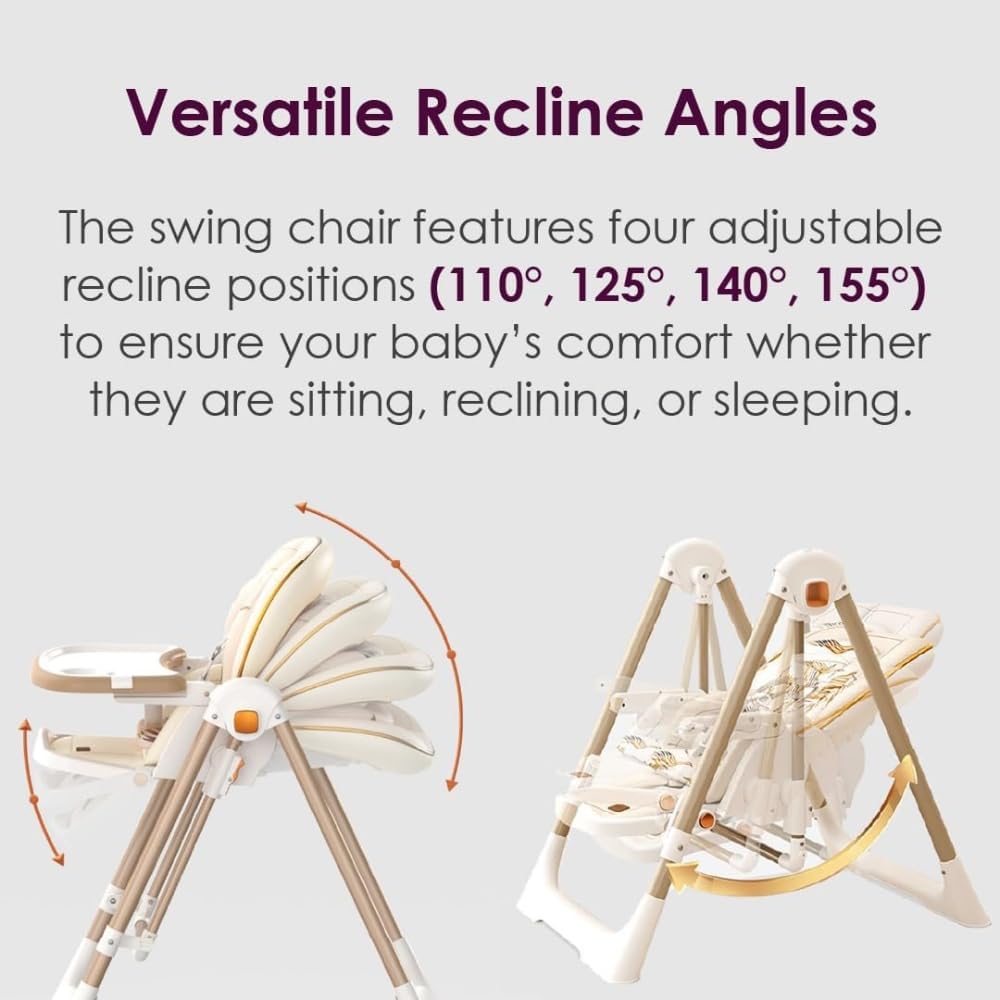 Стільчик-шезлонг для годування BabyChair Z901 з регульованою спинкою та столиком ∙ Шезлонг-стілець BabyChair Z901 з колесами та складною конструкцією - мініатюра 7