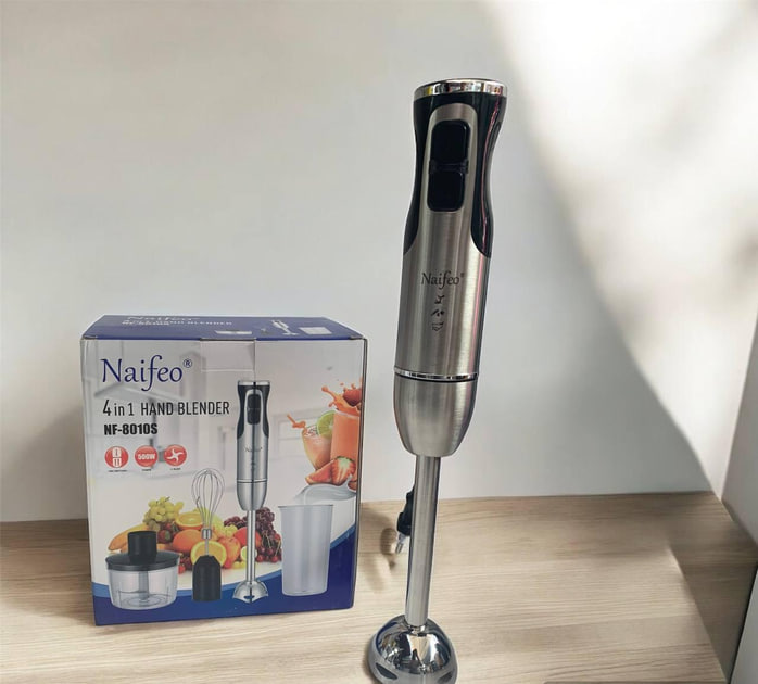 Погружний ручний блендер із нержавіючої сталі Naifeo 4 в 1 HF-8010S ∙ Багатофункціональний блендер Naifeo HF-8010S для кухні - мініатюра 4