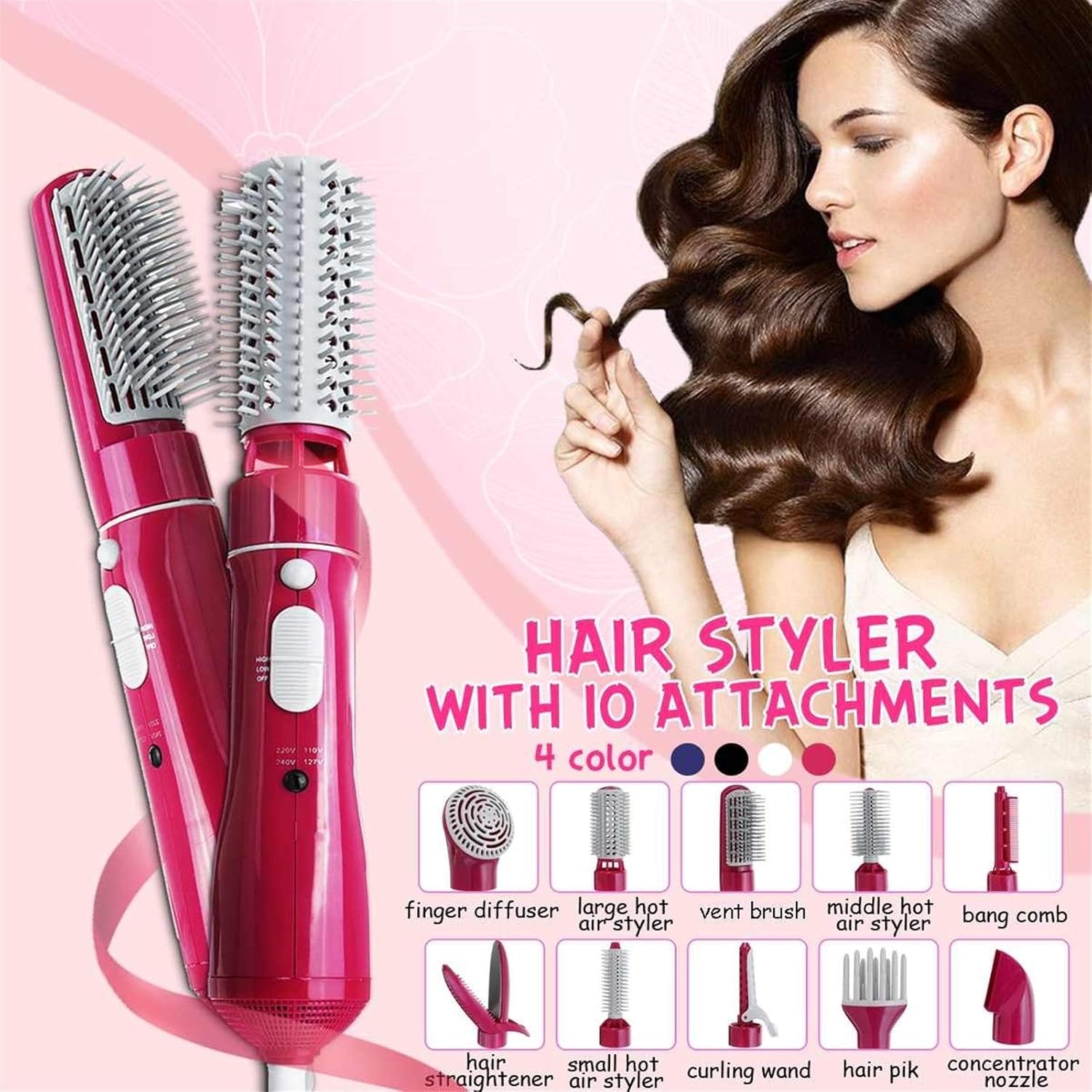 Професійний багатофункціональний стайлер для волосся Fullcome Hair Styler ST300 ∙ Фен-щітка 10 в 1 Fullcome Hair Styler ST300 - мініатюра 5