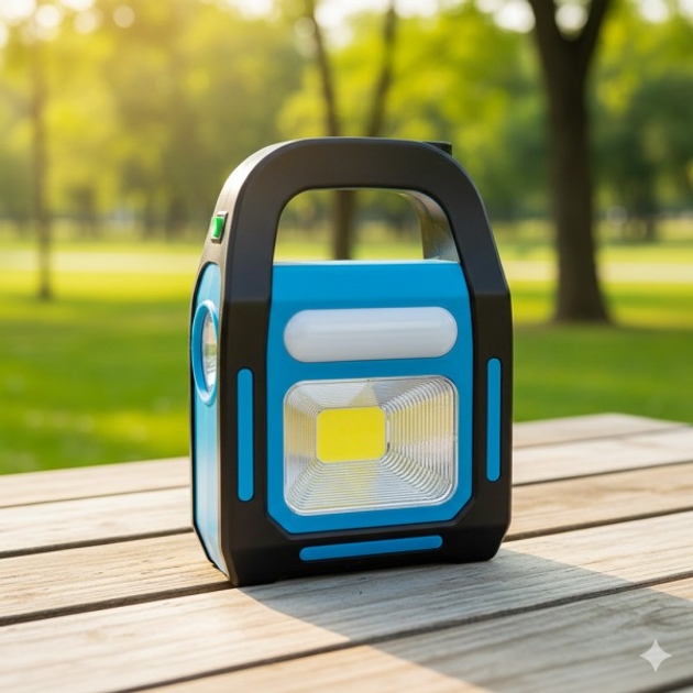 Ліхтар кемпінговий переносний HB-9707A-1LED+COB+LED ∙ Багатофункціональний туристичний ліхтар HB-9707A - мініатюра 10