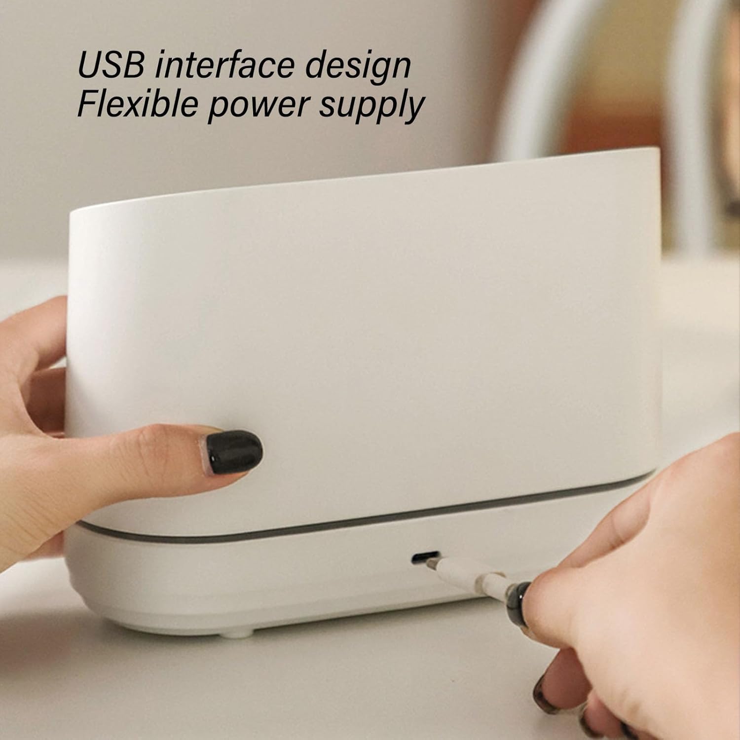 Зволожувач повітря з підсвічуванням та ефектом полум’я EL-JS1 ∙ Ультразвуковий зволожувач повітря EL-JS1 з імітацією вогню - мініатюра 3