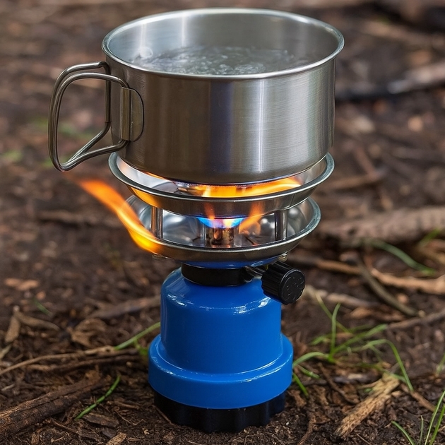 Газова портативна туристична пальник DYSTATE з п’єзопідпалом ∙ Туристична пальник DYSTATE для кемпінгу та походів - мініатюра 7