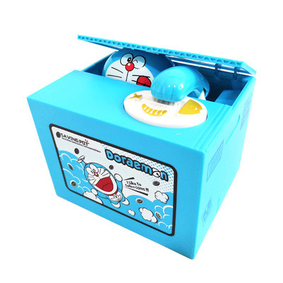 Інтерактивна скарбничка для дітей DORAEMON з автоматичним прийомом монет ∙ Дитяча інтерактивна скарбничка DORAEMON для монет на батарейках - мініатюра 6