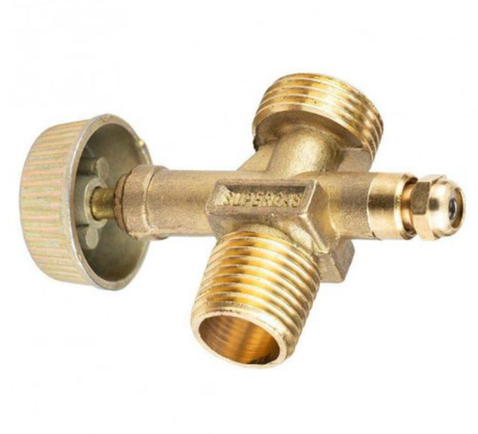 Вентиль газу Intertool для плити туристичних газових балонів і пальників ∙ Вентиль для газових балонів INTERTOOL