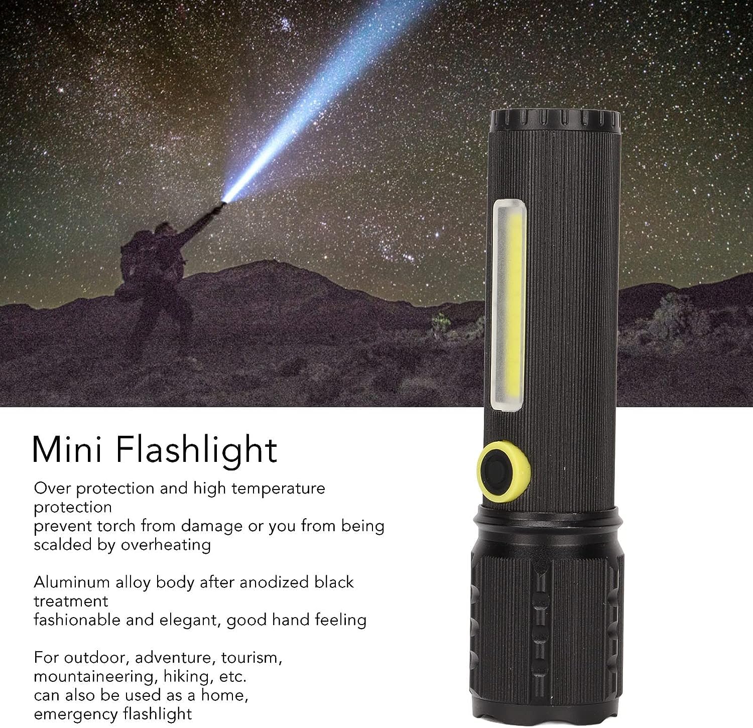 Універсальний кишеньковий ліхтар BL-C73 з 3 режимами освітлення ∙ Ліхтар Ручний X-BALONG BL-C73 - мініатюра 8