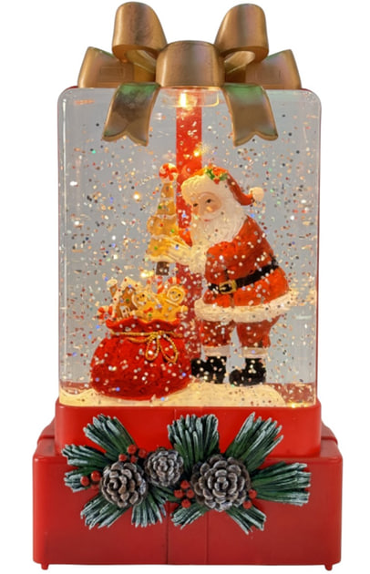 Новорічний нічник XMAS WDL-25010A Подарунок ∙ Нічник XMAS WDL-25010A у формі подарункової коробки