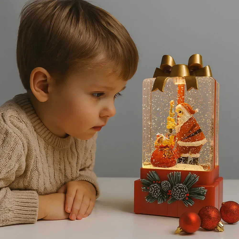 Новорічний нічник XMAS WDL-25010A Подарунок ∙ Нічник XMAS WDL-25010A у формі подарункової коробки - мініатюра 2