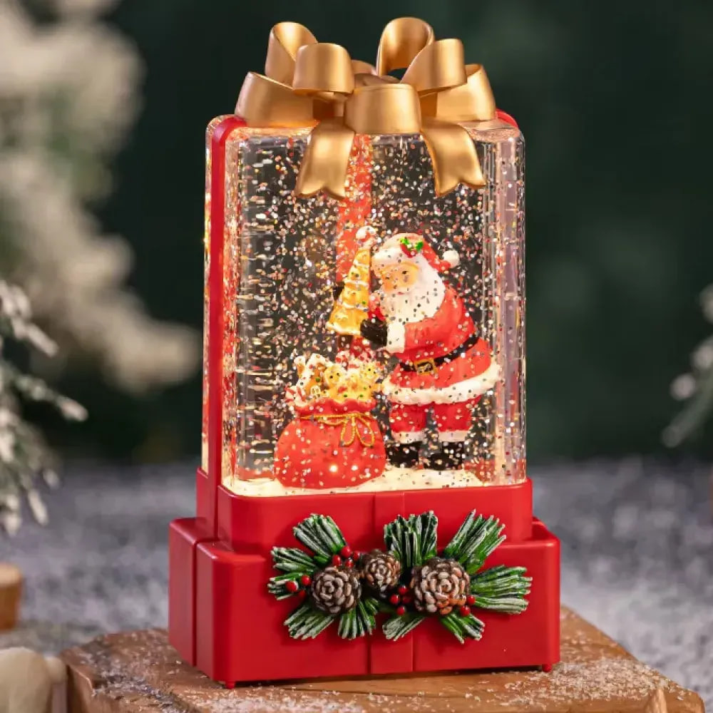 Новорічний нічник XMAS WDL-25010A Подарунок ∙ Нічник XMAS WDL-25010A у формі подарункової коробки - мініатюра 3