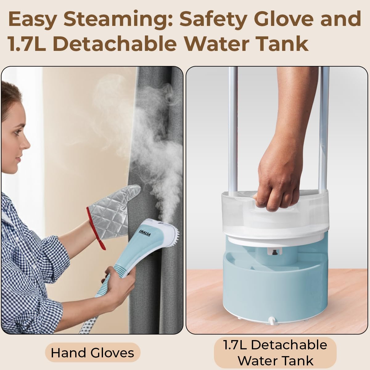 Вертикальний відпарювач SAFMAX SF-2128A 3000W ∙ Універсальний вертикальний відпарювач SF-2128 для одягу та тканин - мініатюра 2