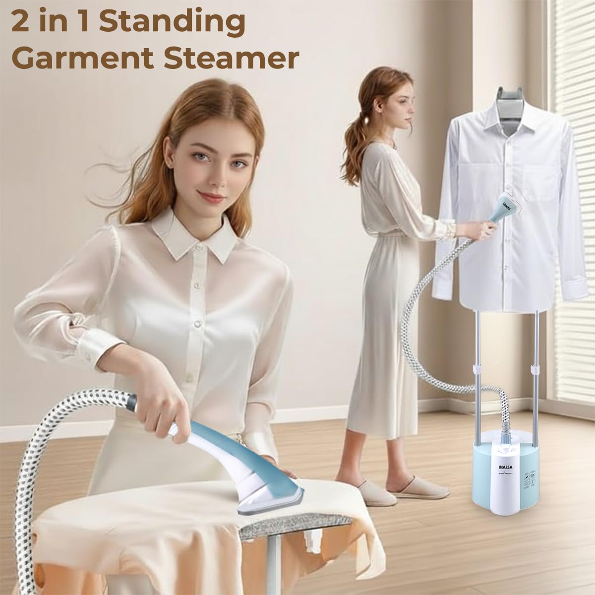 Вертикальний відпарювач SAFMAX SF-2128A 3000W ∙ Універсальний вертикальний відпарювач SF-2128 для одягу та тканин - мініатюра 8