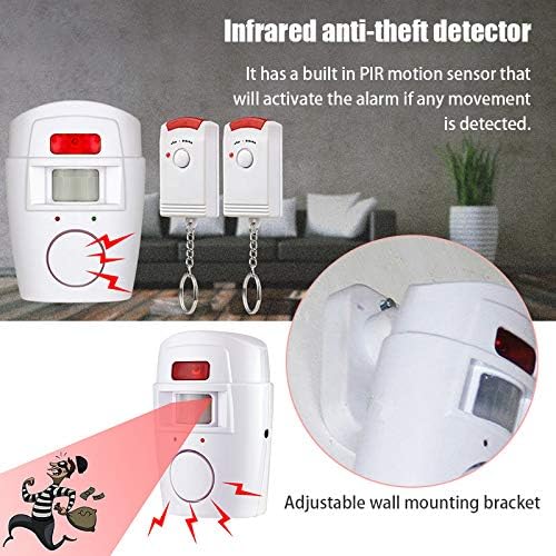 Сенсорна сигналізація з датчиком руху, сиреною та 2 пультами ∙ Універсальна охоронна система для гаража та магазину - мініатюра 7