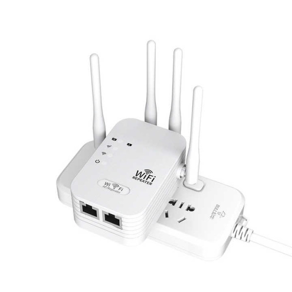 Репітер підсилювач сигналу ретранслятор Wi-Fi роутер 300Мбіт ∙ Wi-Fi ретранслятор 2.4G з 6 антенами - мініатюра 5