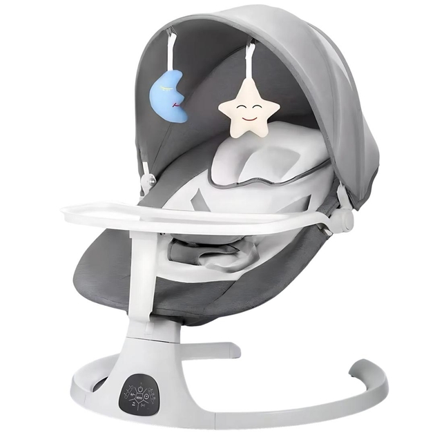 Заспокійливий центр 2в1 зі стільницею дитячий шезлонг від народження з пультом управління ∙ Дитячий шезлонг від народження з пультом управління - мініатюра 4