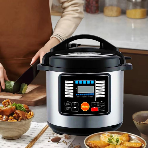 Мультиварка-скороварка Hoffmans HM-719 з дисплеєм та 14 програмами ∙ Мультиварка Hoffmans 8L 1600W HM-719 - мініатюра 7