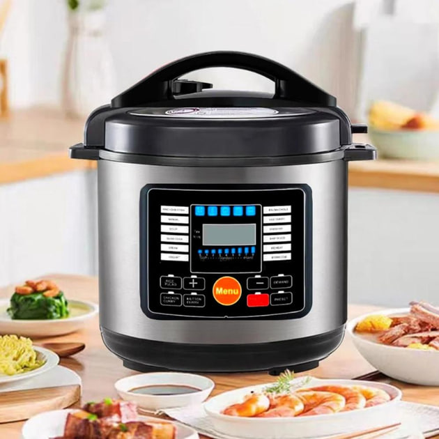 Мультиварка-скороварка Hoffmans HM-719 з дисплеєм та 14 програмами ∙ Мультиварка Hoffmans 8L 1600W HM-719 - мініатюра 8