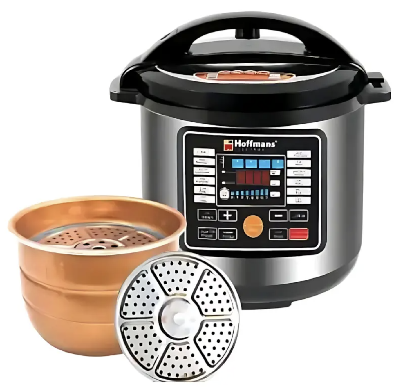 Мультиварка-скороварка Hoffmans HM-719 з дисплеєм та 14 програмами ∙ Мультиварка Hoffmans 8L 1600W HM-719 - мініатюра 9