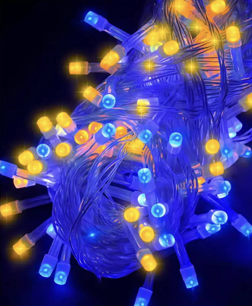 Гірлянда Штора SFK-09 прапор України з пультом USB 2×2 м ∙ Штора-гірлянда SFK-09 USB прапор України 2×2 м - мініатюра 2