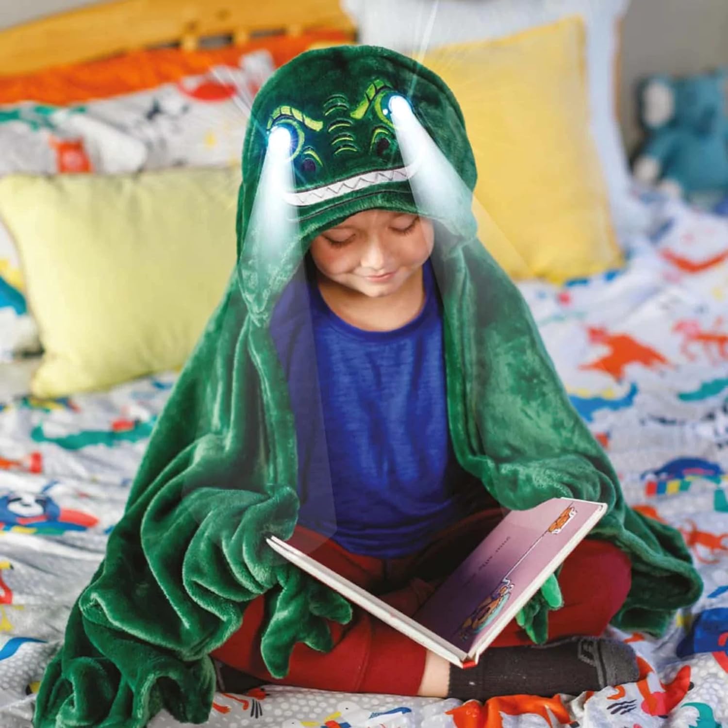 Толстовка з світячимися очима Led light-up eyes ∙ Худі-Плед дитячий Led light-up eyes - мініатюра 2