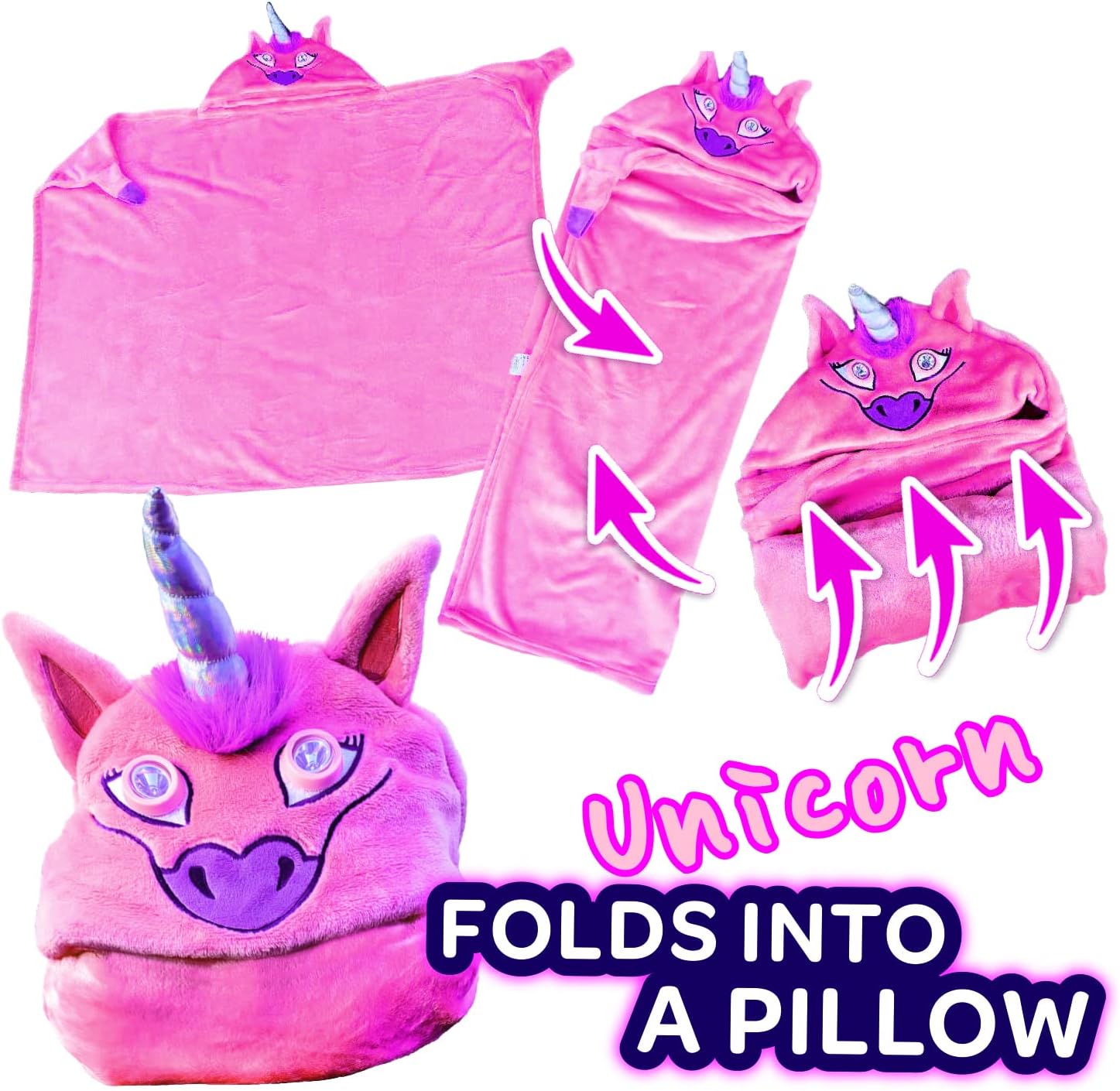 Толстовка з світячимися очима Led light-up eyes ∙ Худі-Плед дитячий Led light-up eyes - мініатюра 8