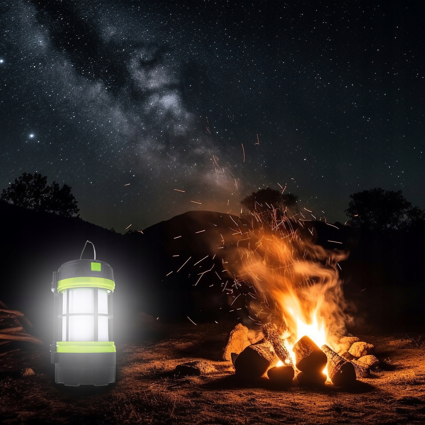 Ліхтар-лампа підвісний кемпінговий Camping Lantern F-910-B акумуляторний ∙ Універсальна кемпінгова лампа Camping Lantern F-910-B - мініатюра 6