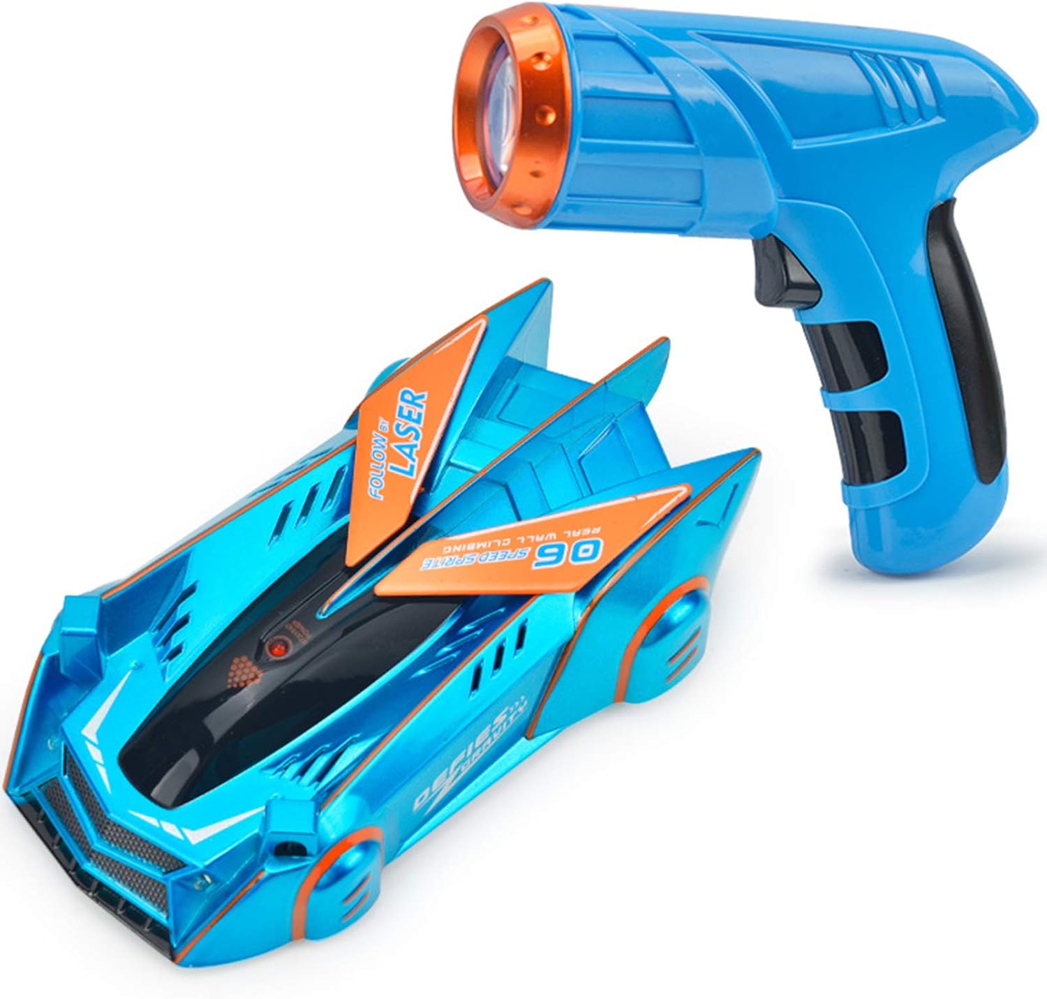 Антигравітаційна машинка з лазерним пістолетом від USB та батарейок ∙ Іграшкова лазерна машинка з LED-ефектами