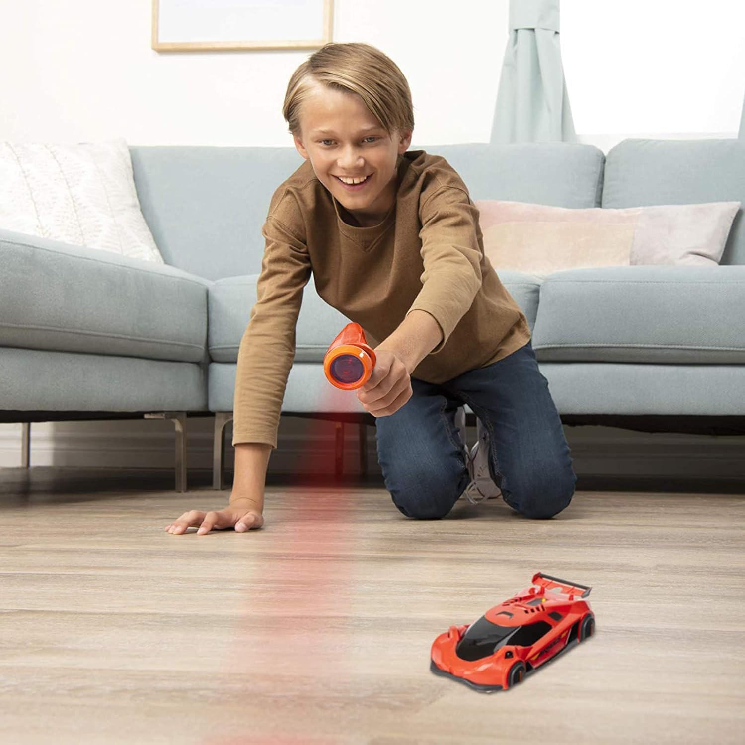 Антигравітаційна машинка з лазерним пістолетом від USB та батарейок ∙ Іграшкова лазерна машинка з LED-ефектами - мініатюра 9