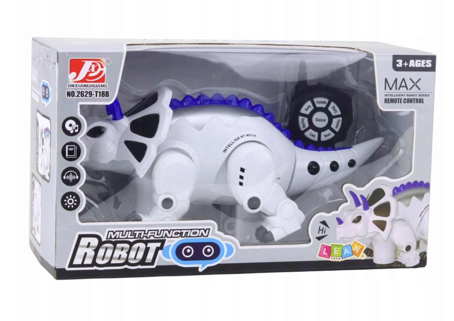 Робот-динозавр на пульті управління ДУ зі світлом та звуком 2629-T18B ∙ Інтерактивний радіокерований 2629-T18B динозавр - мініатюра 3