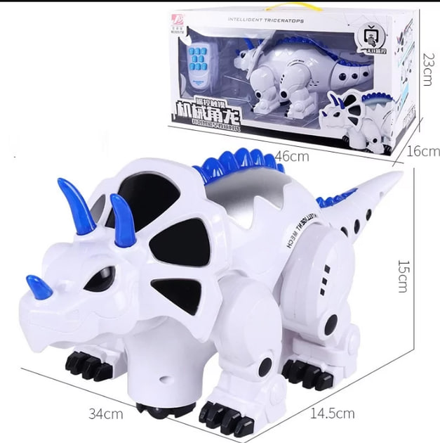 Робот-динозавр на пульті управління ДУ зі світлом та звуком 2629-T18B ∙ Інтерактивний радіокерований 2629-T18B динозавр - мініатюра 4