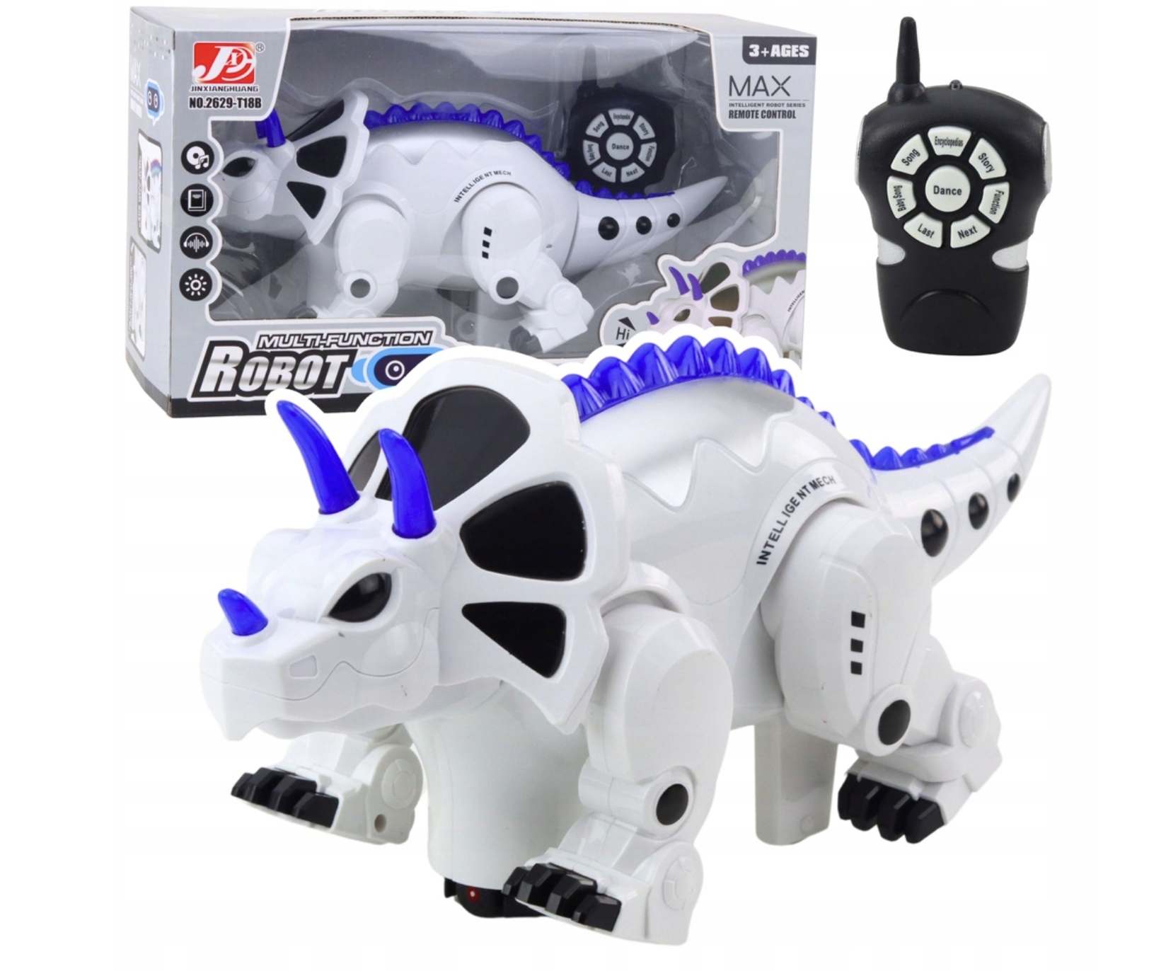 Робот-динозавр на пульті управління ДУ зі світлом та звуком 2629-T18B ∙ Інтерактивний радіокерований 2629-T18B динозавр - мініатюра 6