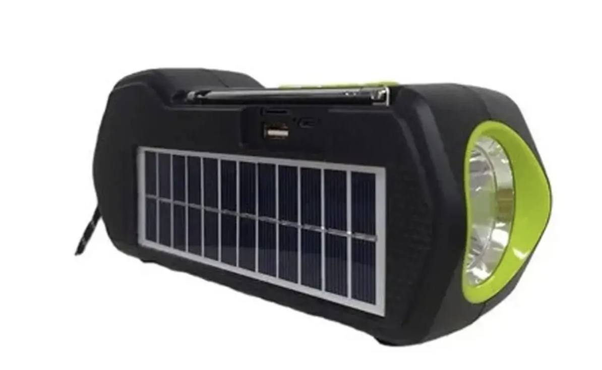 Радіоприймач акумуляторний 3в1 із USB-зарядкою LED-ліхтарем MP3-плеєром ∙ Портативний радіоприймач GD-LITE-11 із сонячною панеллю та Bluetooth - мініатюра 6
