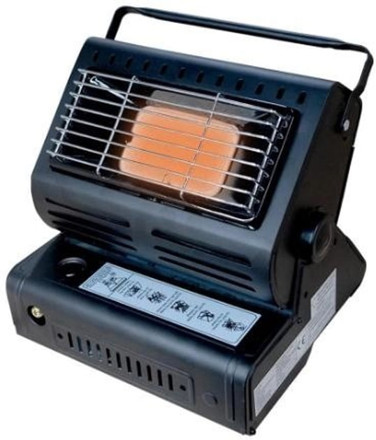 Портативний газовий обігрівач-плита 2 в 1 Happy Home • Інфрачервоний обігрівач для намету та приготування їжі