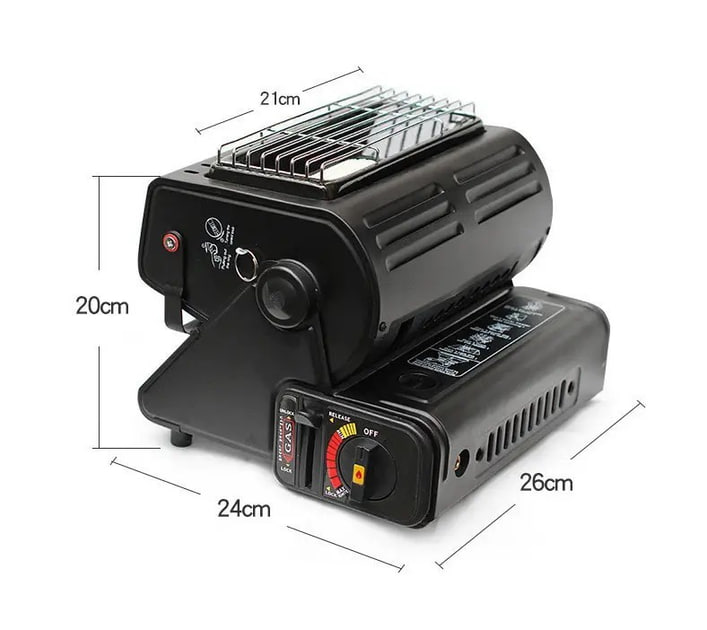 Портативний газовий обігрівач-плита 2 в 1 Happy Home - мініатюра 6